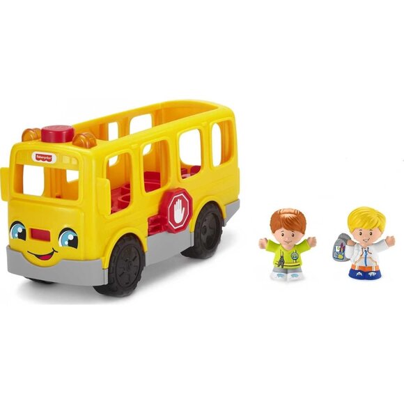 🆕 School Bus Brown Little People Musical Toddler Lights Sounds Pretend Play Toy - Picture 1 of 7